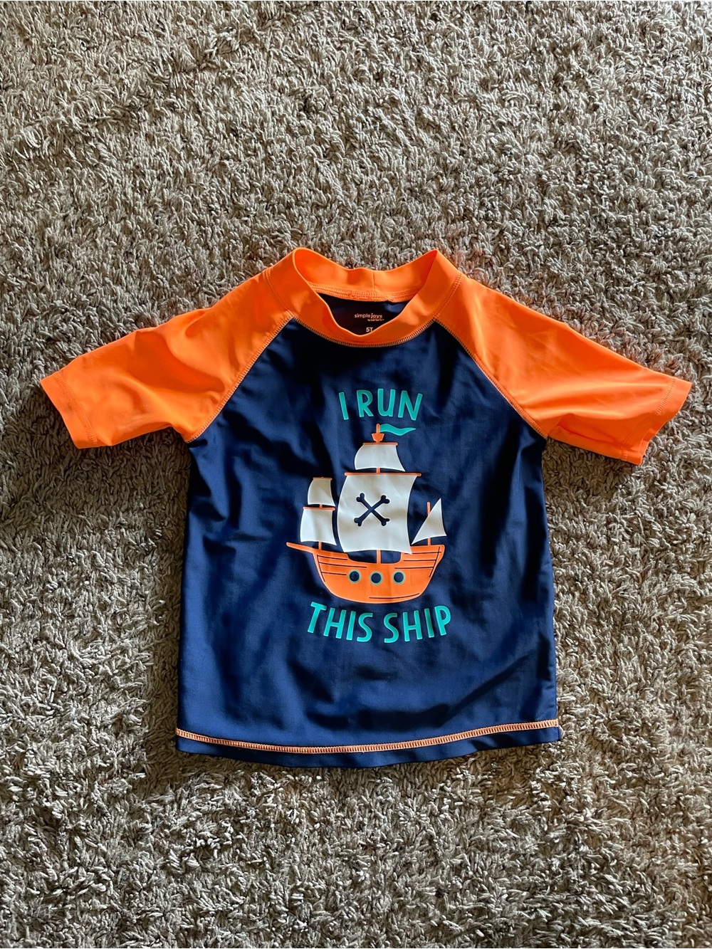 Carters Boys Swim Shirt Size 5